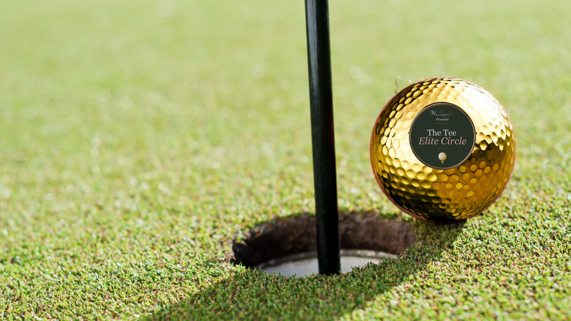 Gold golf ball